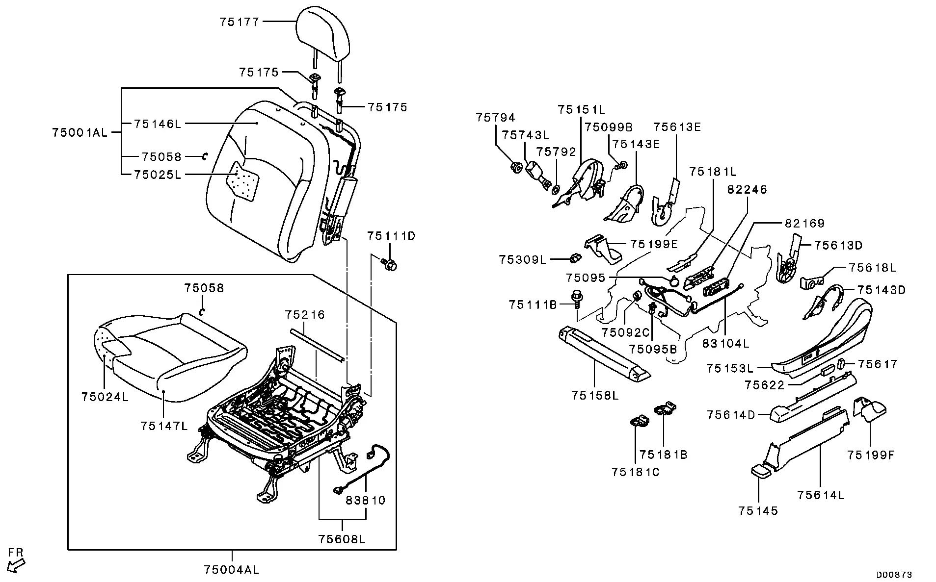 Front Seat diagram