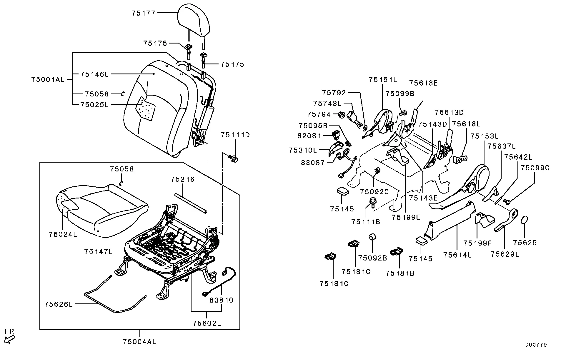 Front Seat diagram