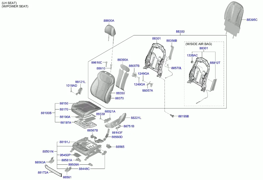 Front Seat diagram