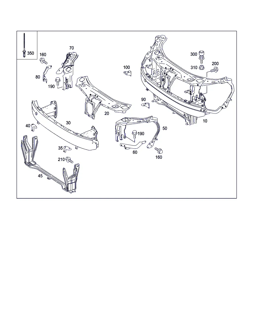 Front Reinforcement and Radiator Support diagram