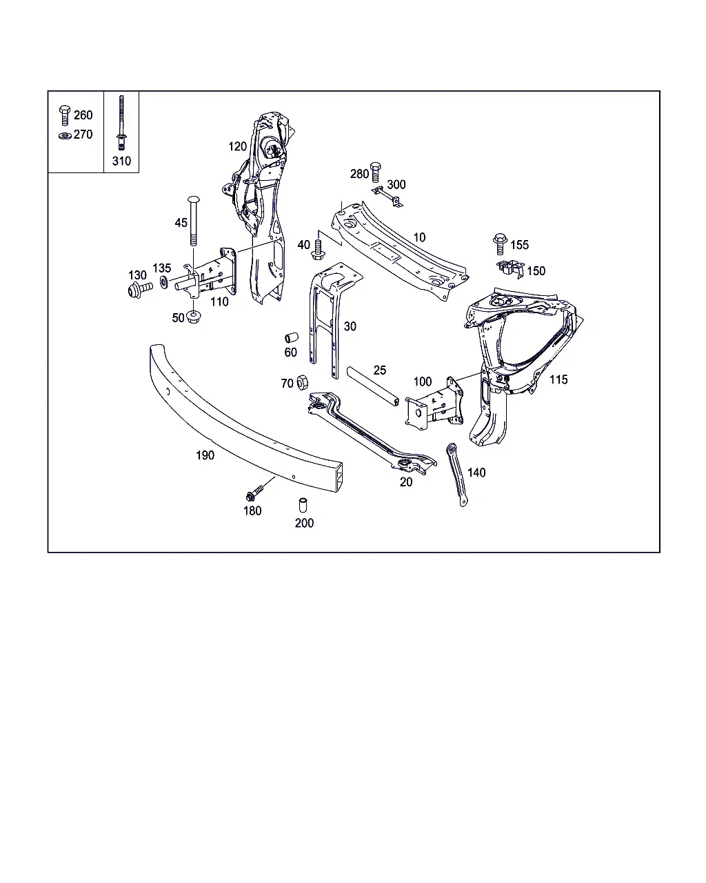 Front Reinforcement and Radiator Support diagram