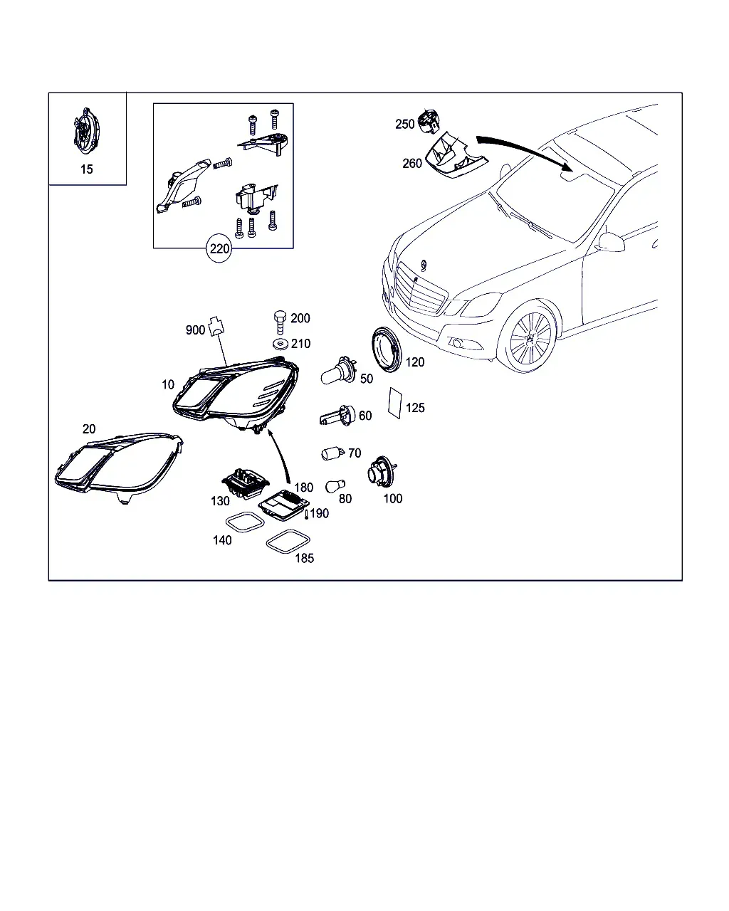 Front Headlights diagram