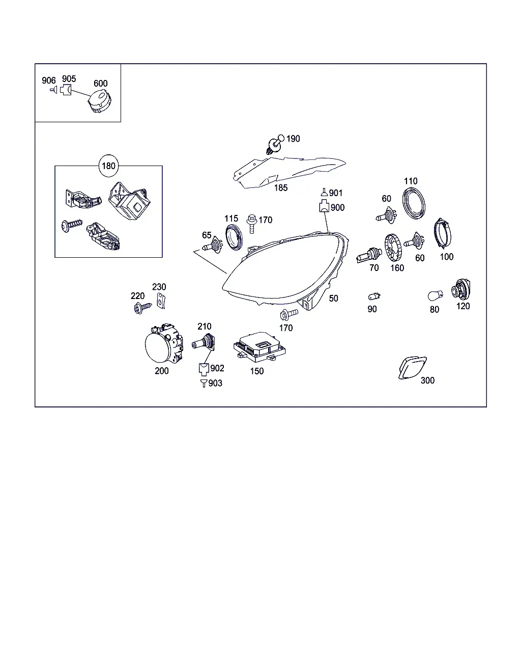 Front Headlights diagram