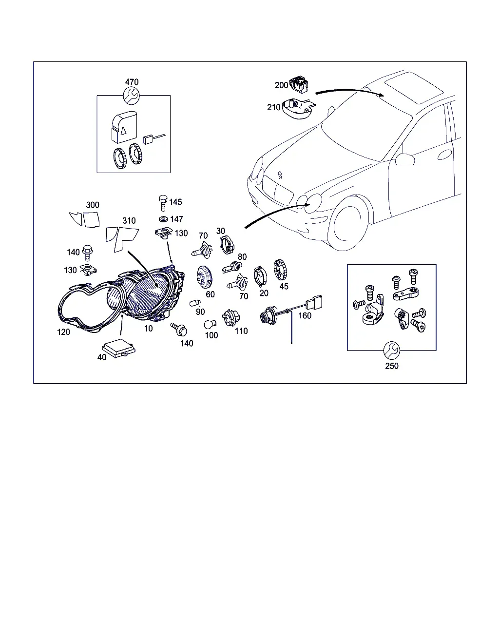 Front Headlights diagram