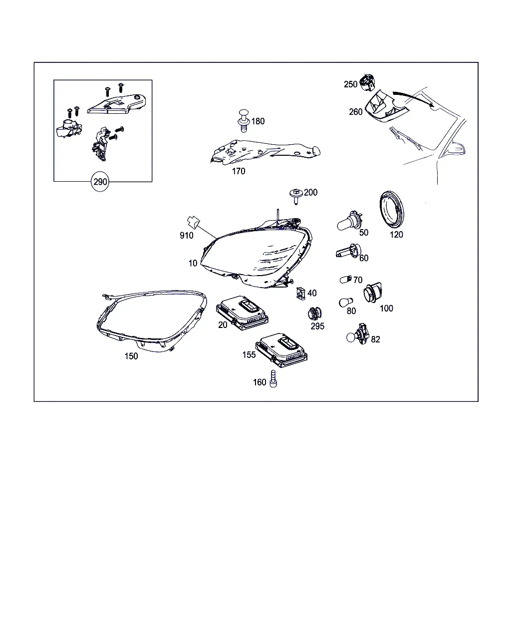 Front Headlights diagram