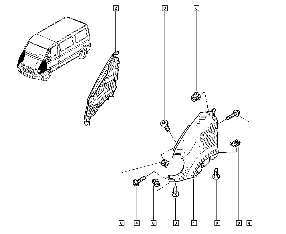 Front Fenders diagram