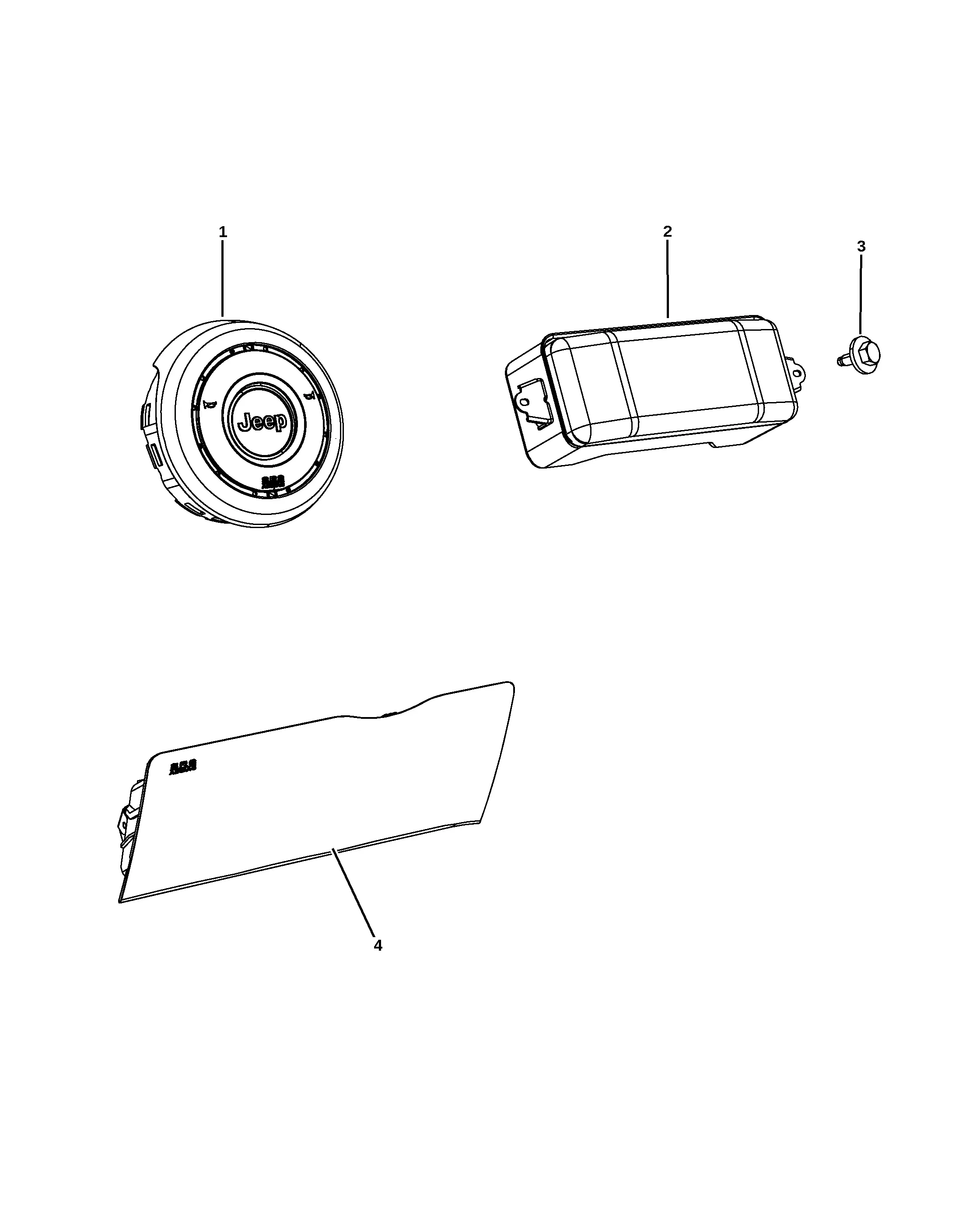 Front Airbags diagram
