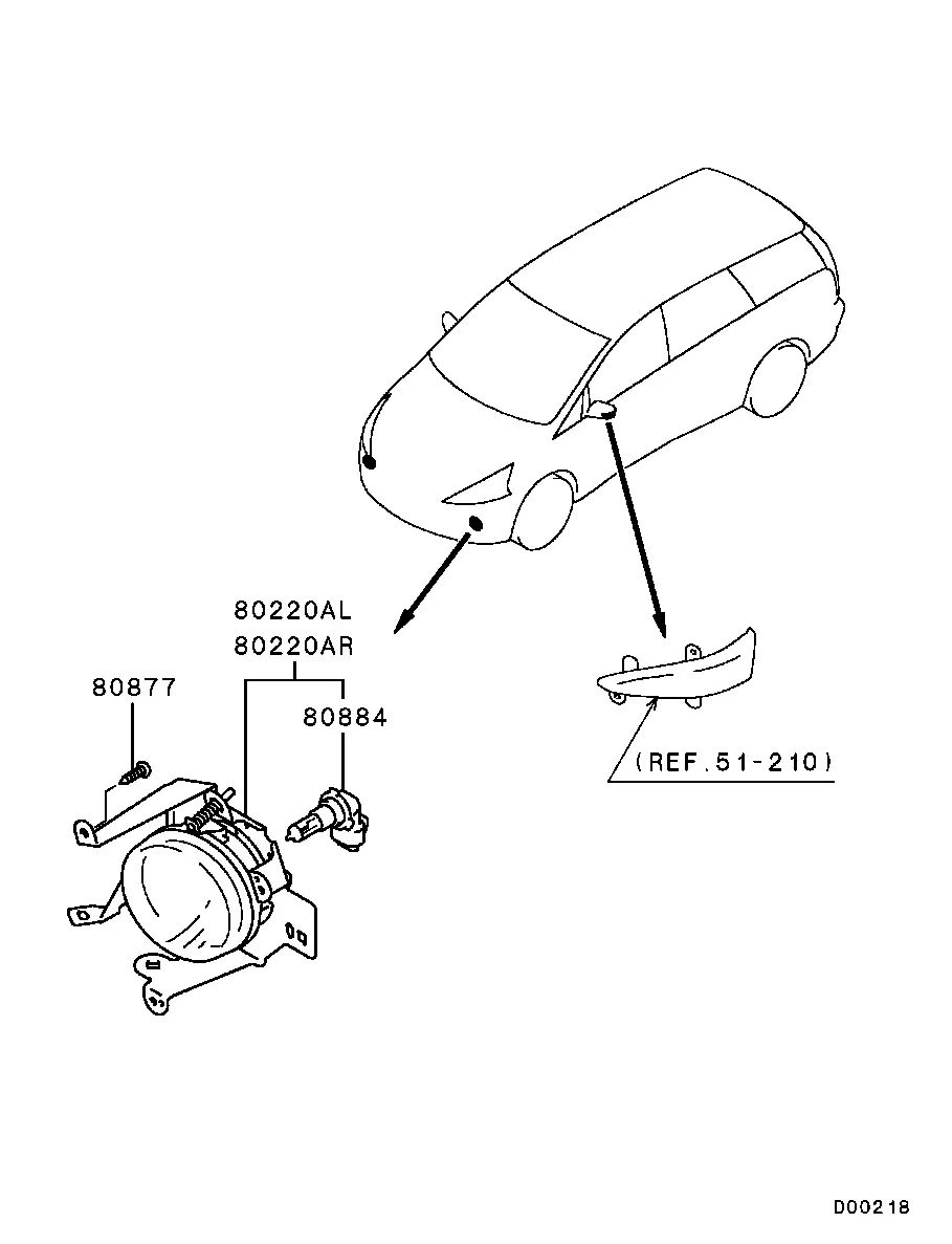 Front Fog Lights diagram