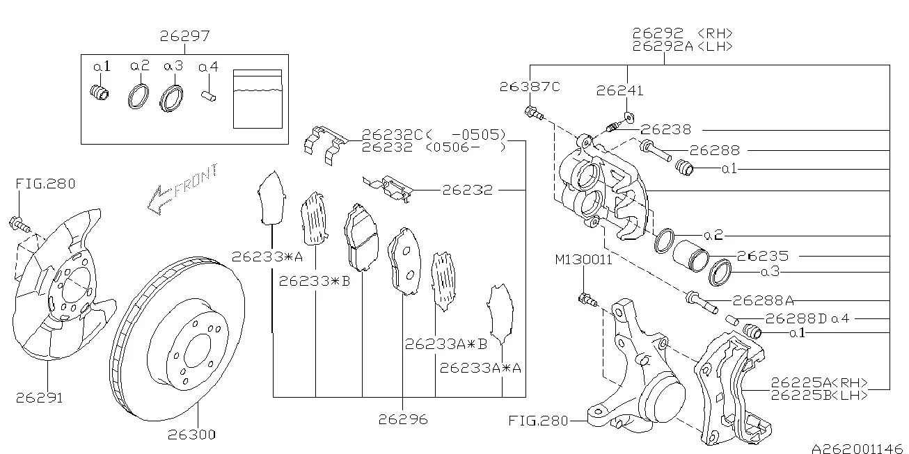 Front Brakes diagram