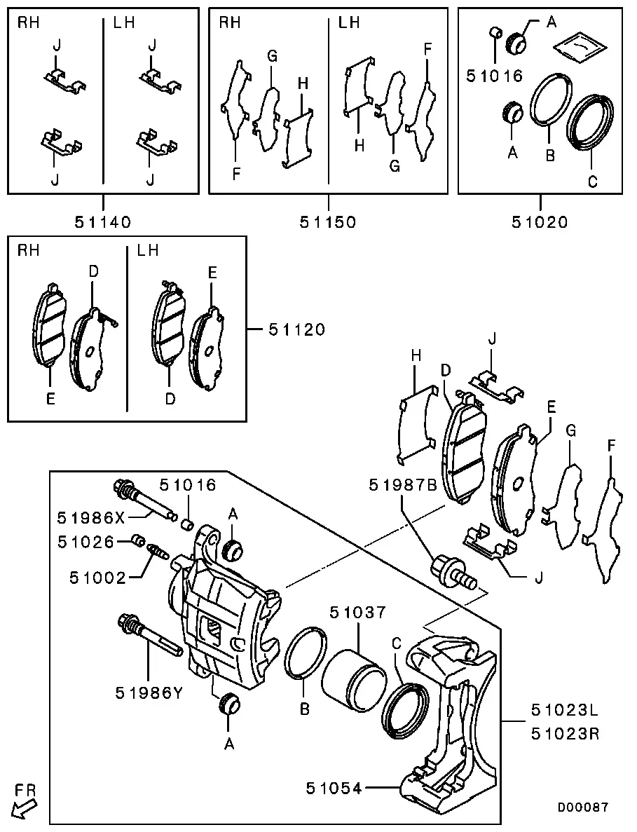 Front Wheel Brakes diagram