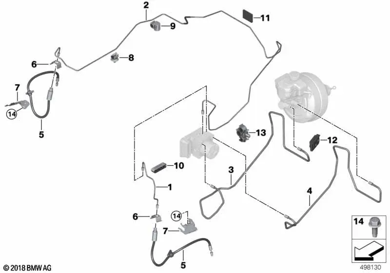 Front Brake Lines diagram