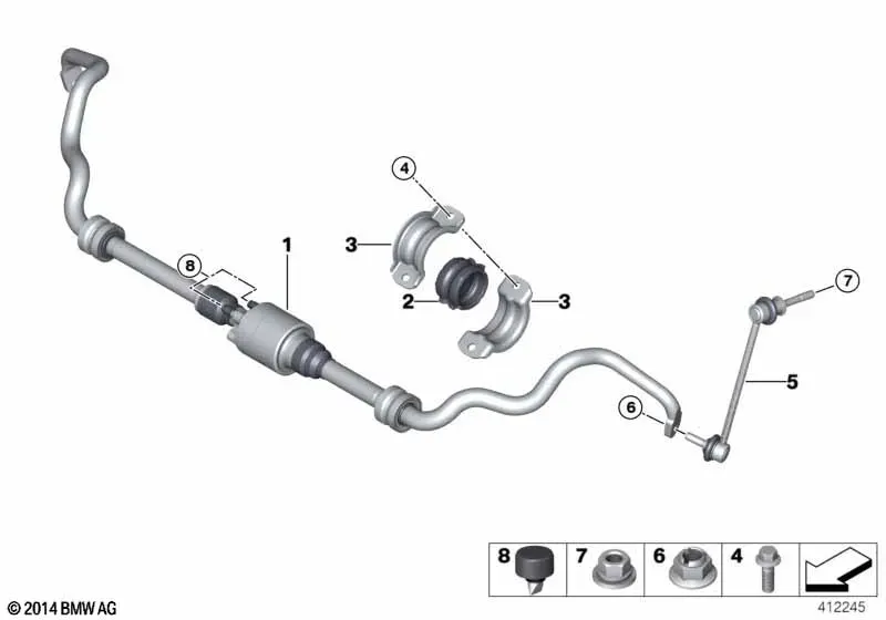 Front Active Stabilizer Dynamic Drive diagram
