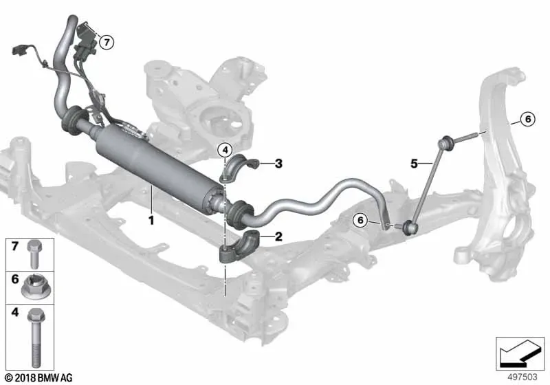 Front Active Stabilizer Dynamic Drive diagram