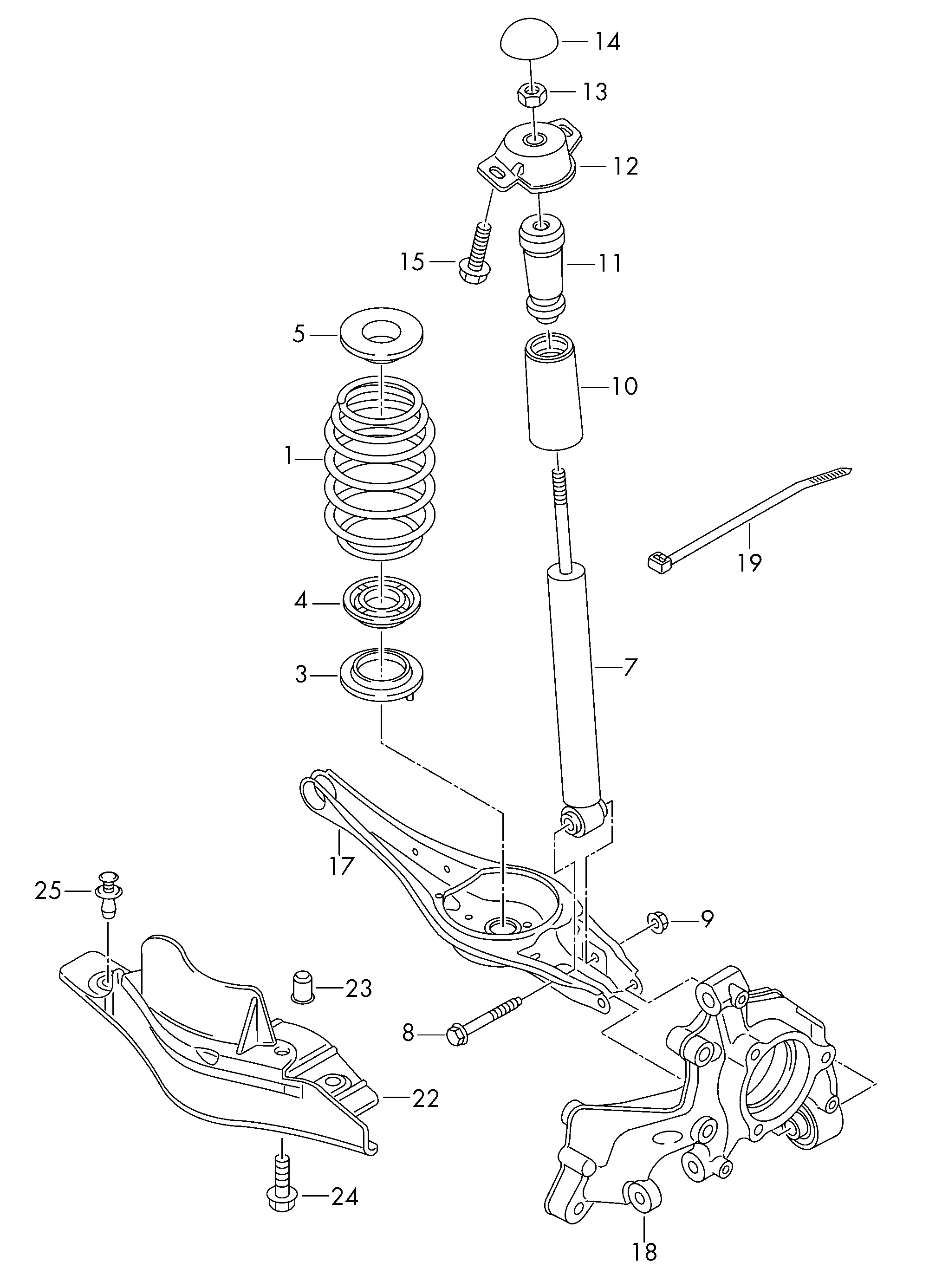 Front Shock Absorber diagram