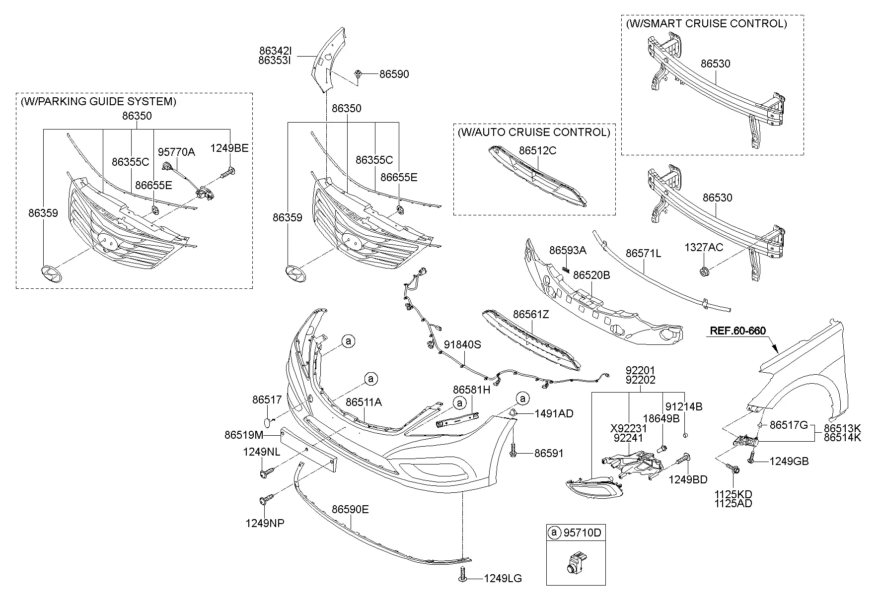 Front Bumper diagram
