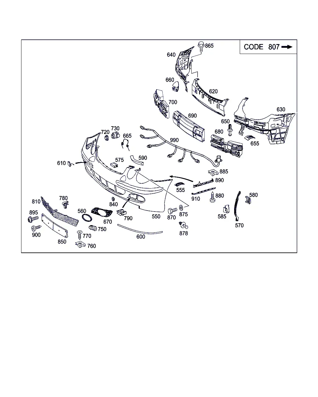 Front Bumper diagram