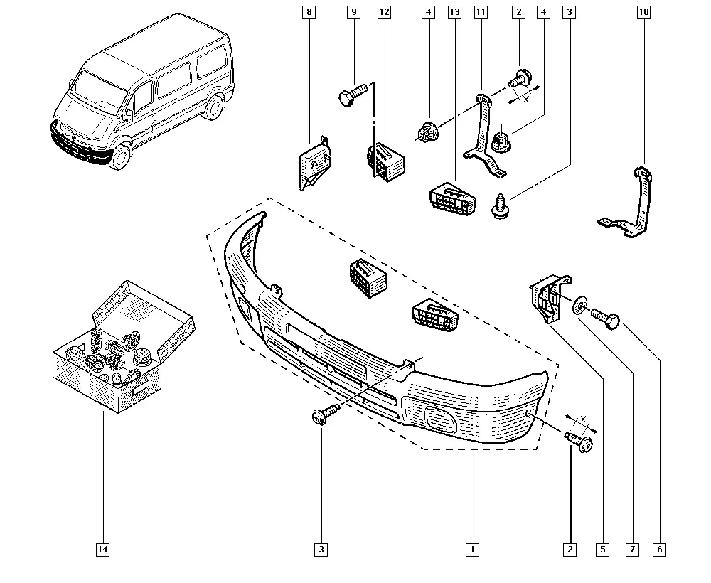Front Bumper diagram