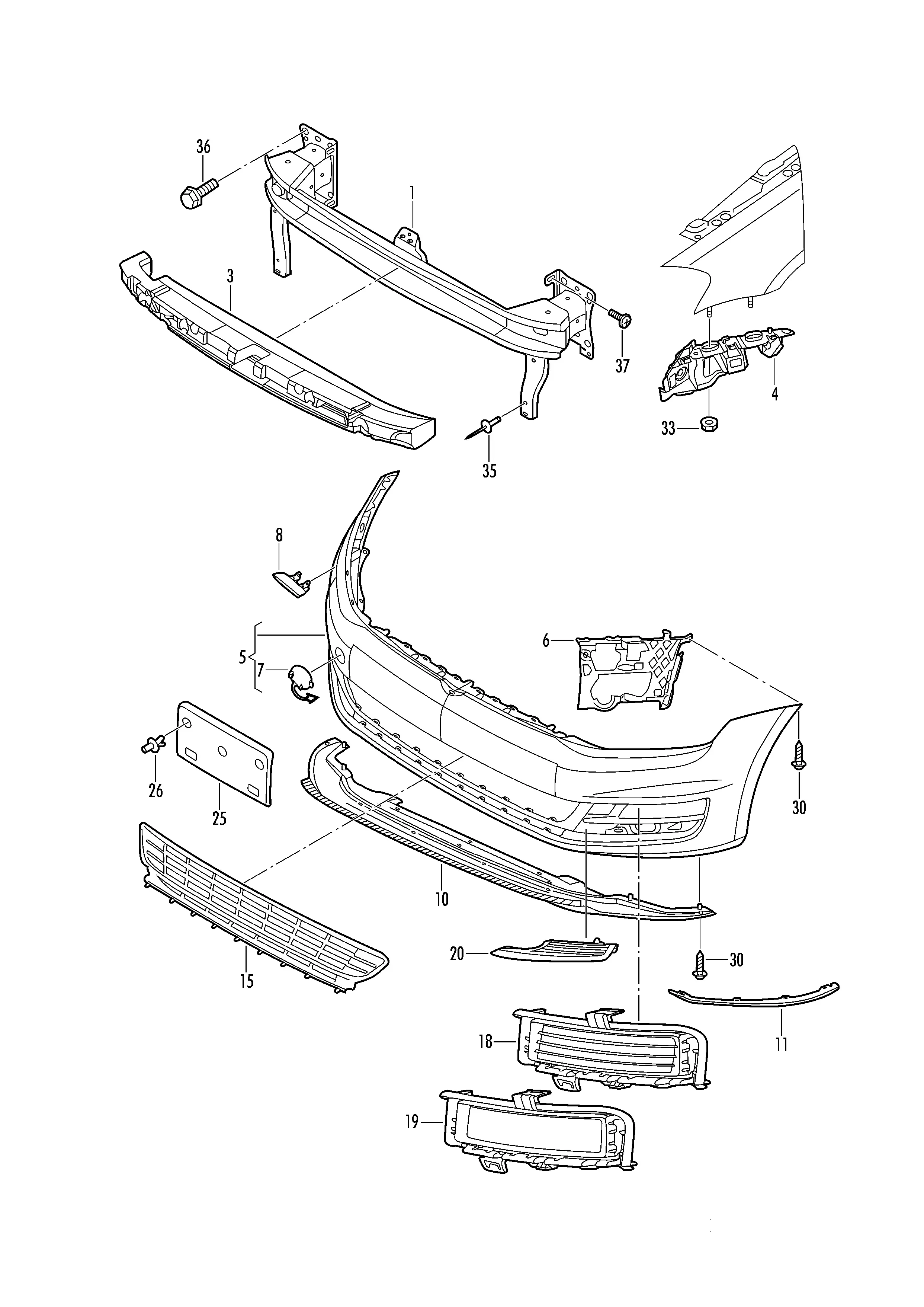 Front Bumper diagram