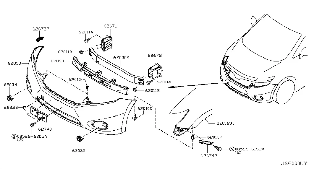 Front Bumper diagram