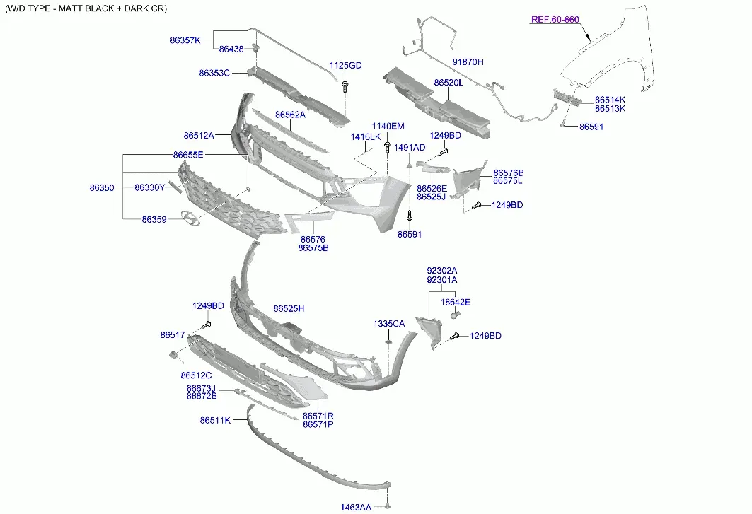 Front Bumper diagram