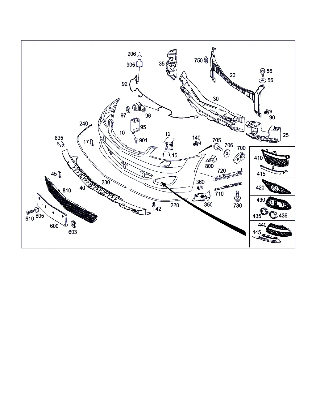 Front Bumper diagram