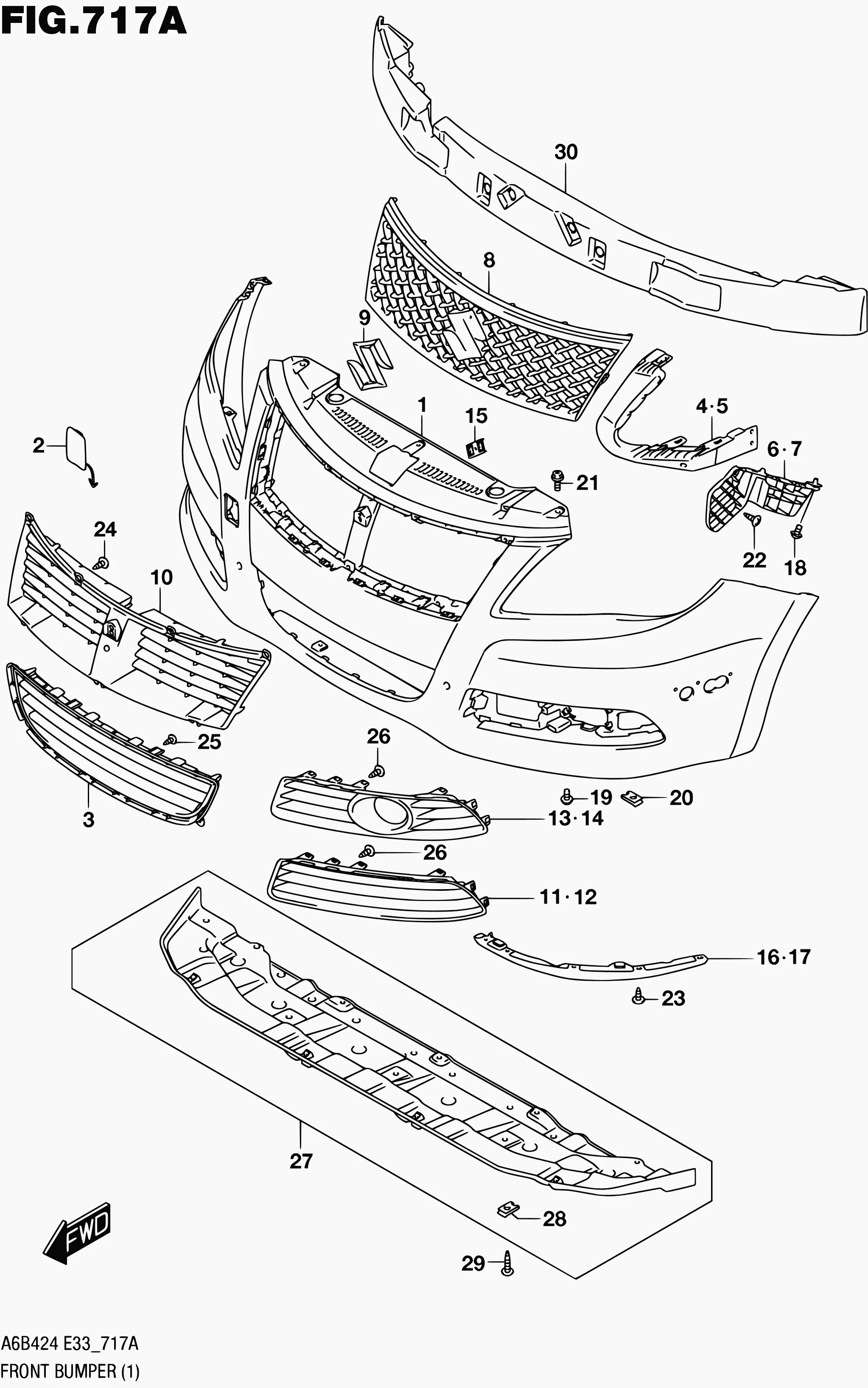 Front Bumper diagram