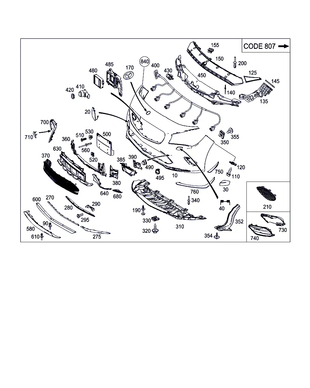 Front Bumper diagram
