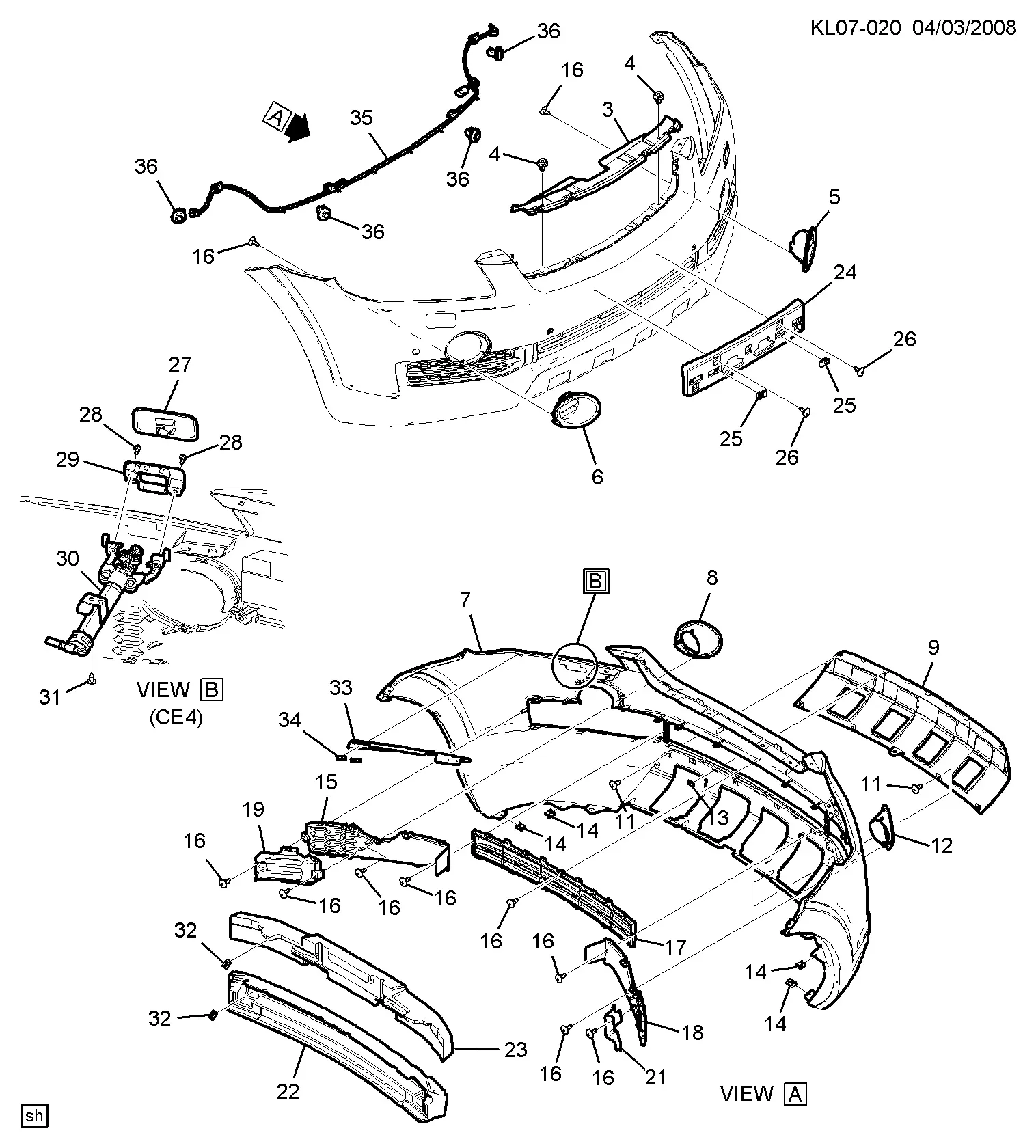 Front Bumper diagram