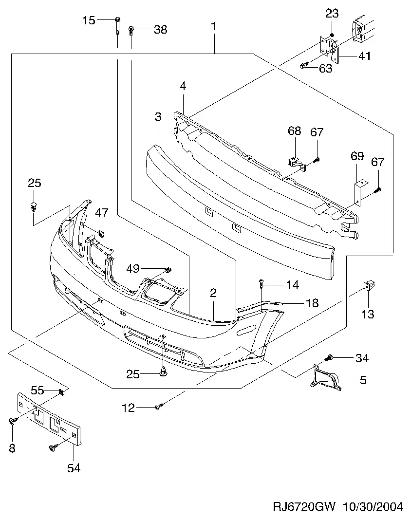 Front Bumper diagram