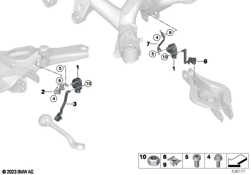Front Ride Height Sensor diagram