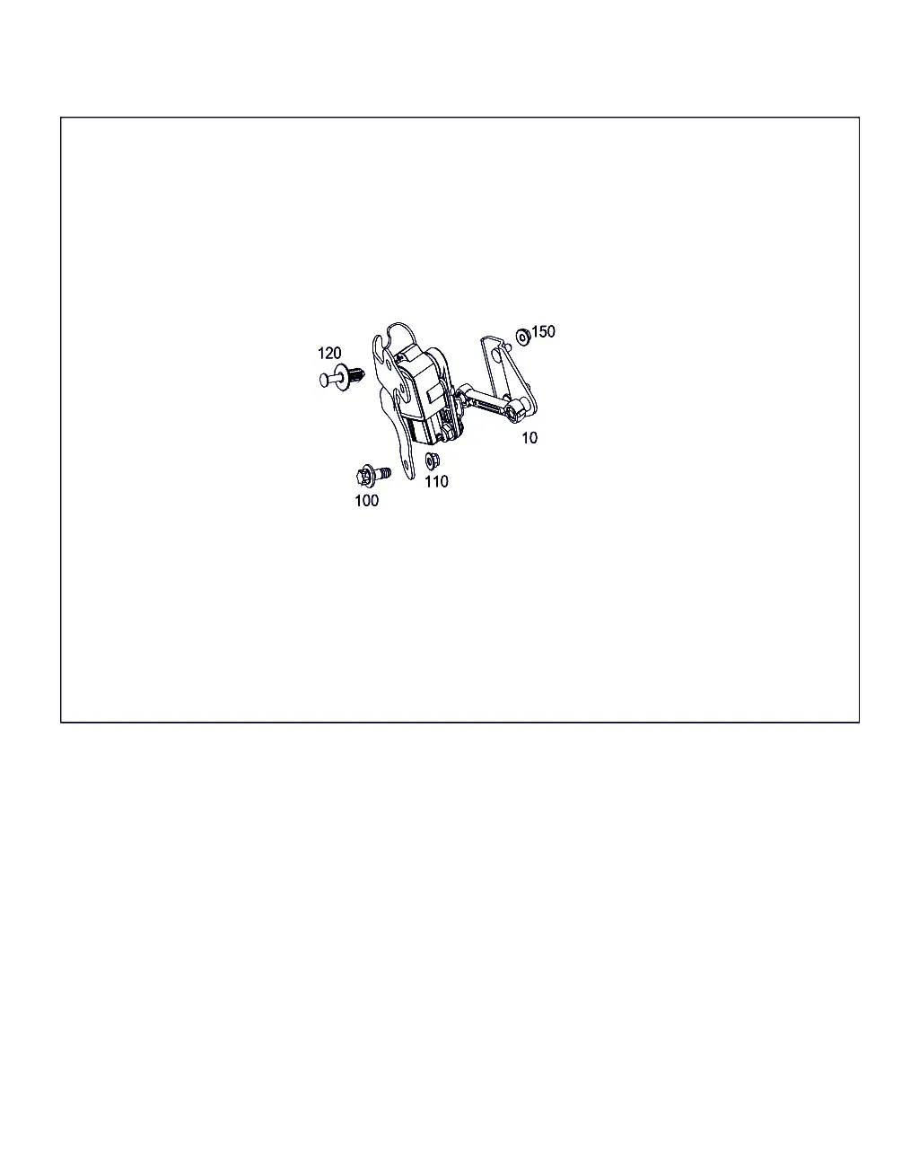 Front Headlight Leveling Sensor diagram