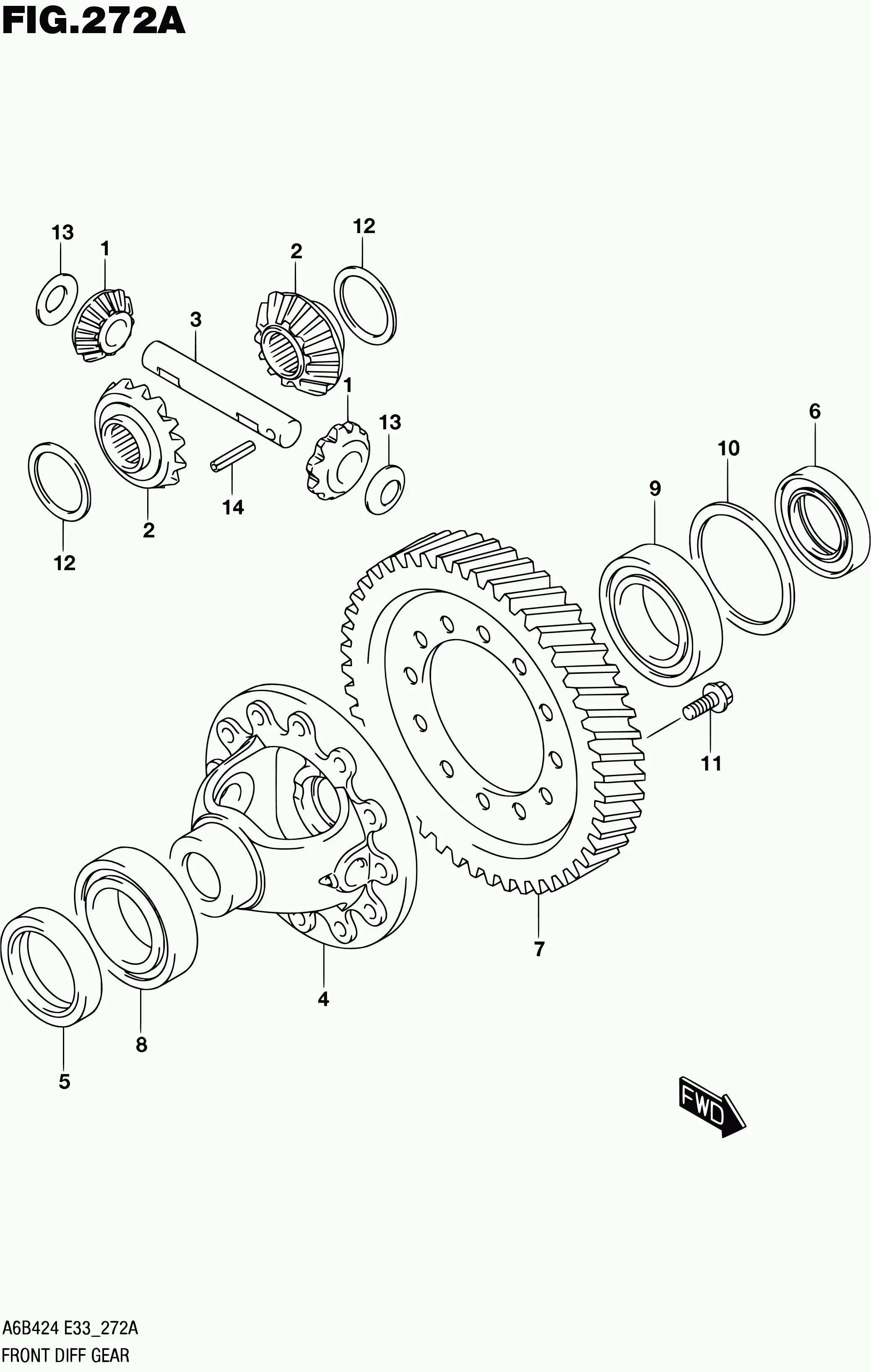 Front Differential diagram
