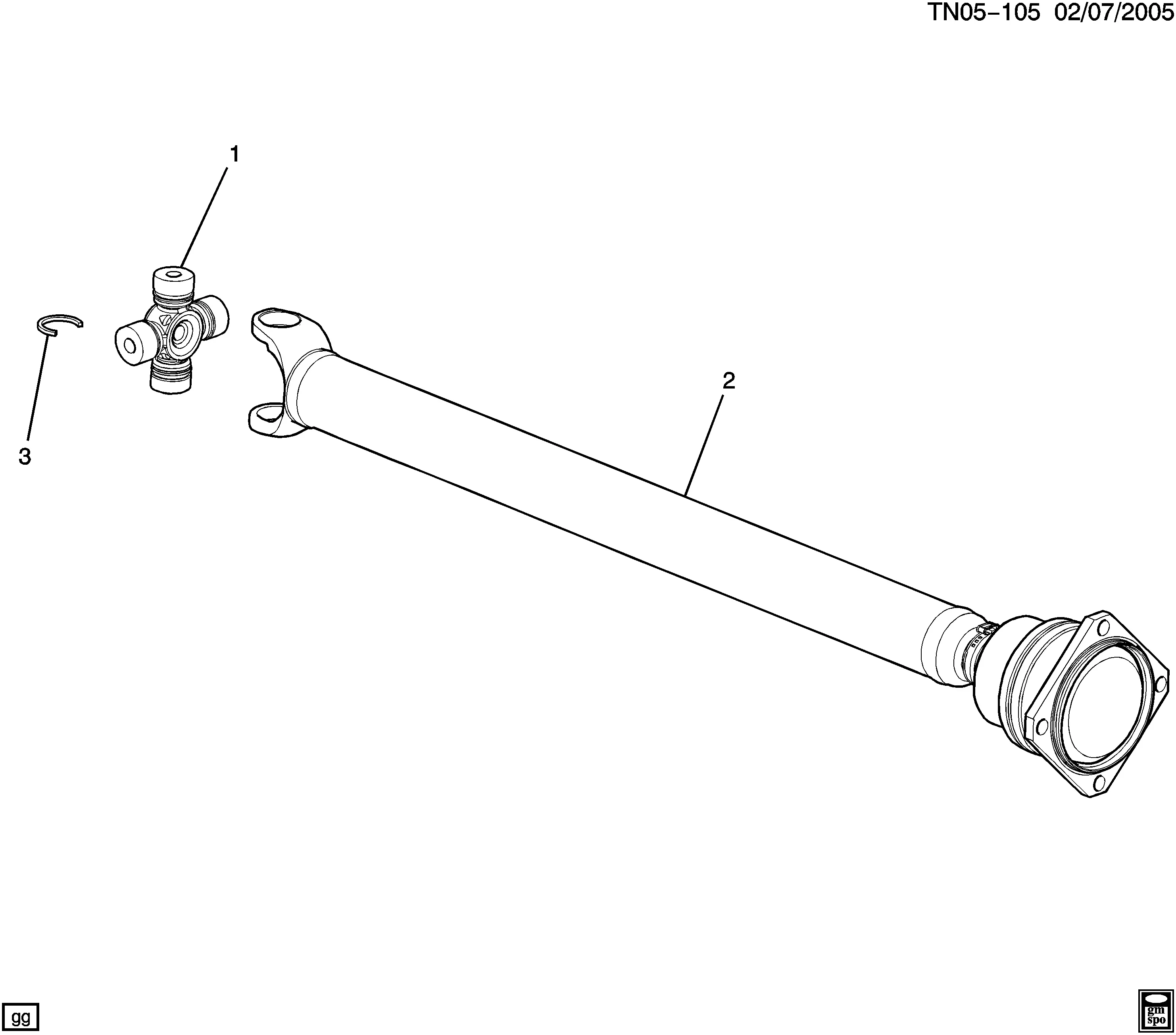 Front Propeller Shaft diagram