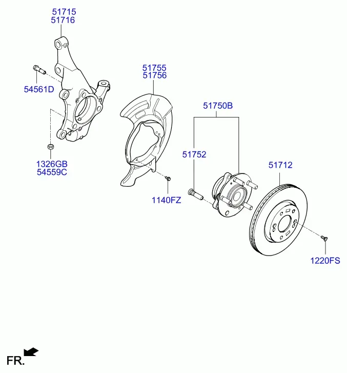 Front Axle diagram