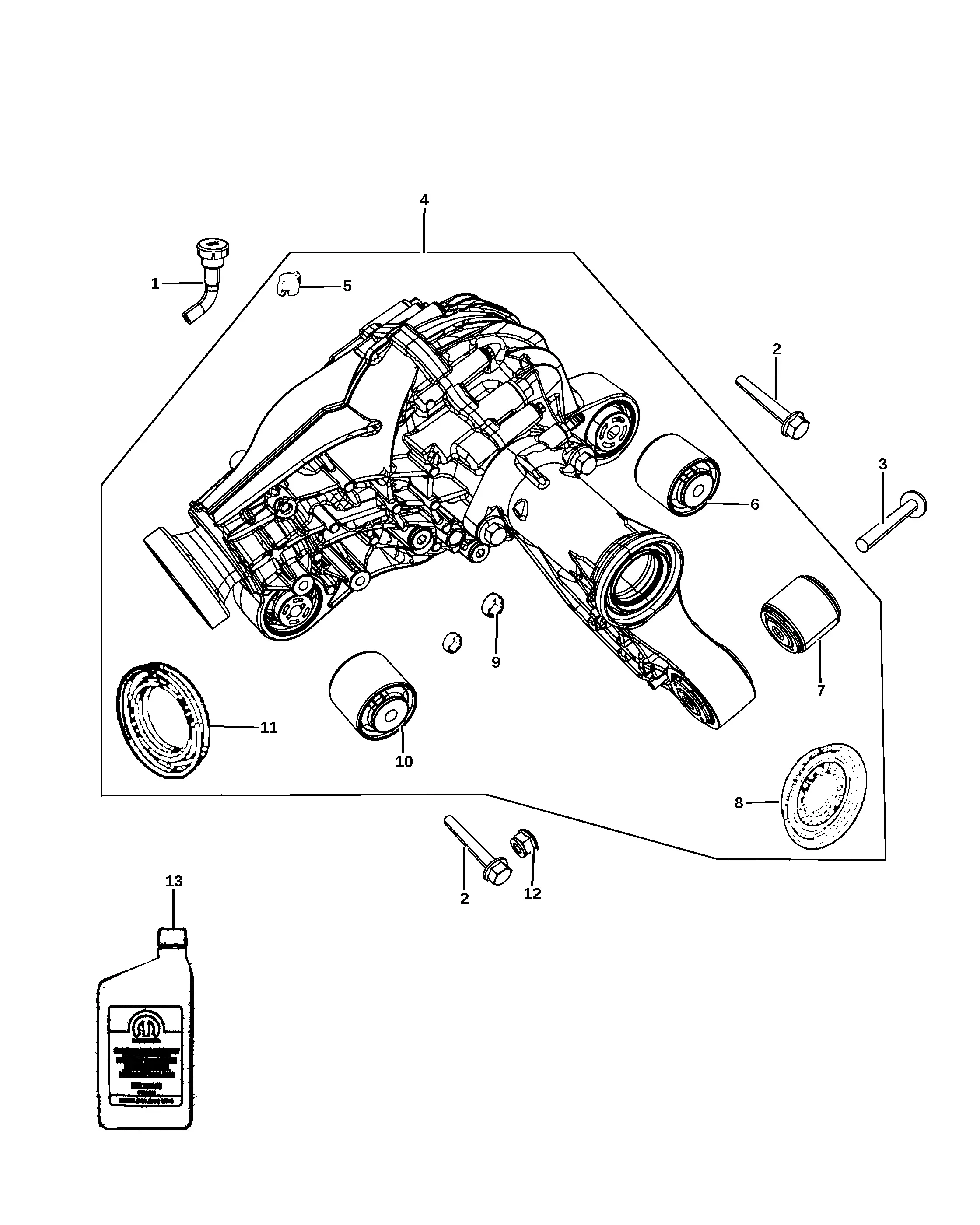 Front Axle Assembly diagram
