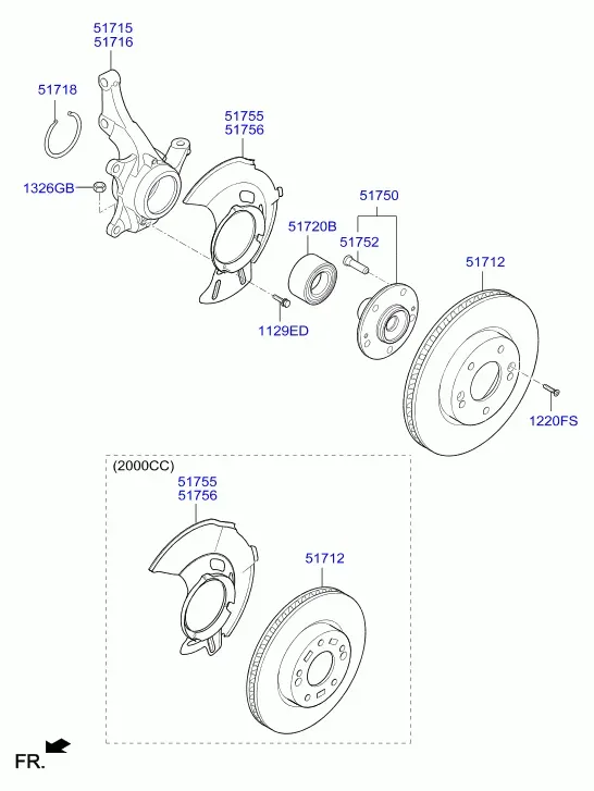 Front Axle diagram