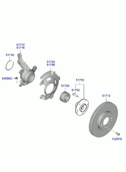 Передний мост diagram