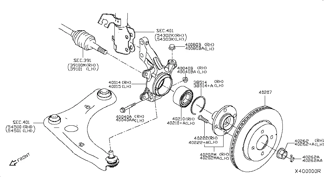 Front Axle diagram