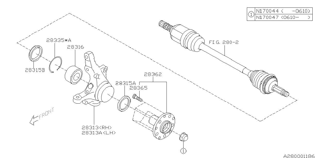 Front Axle diagram