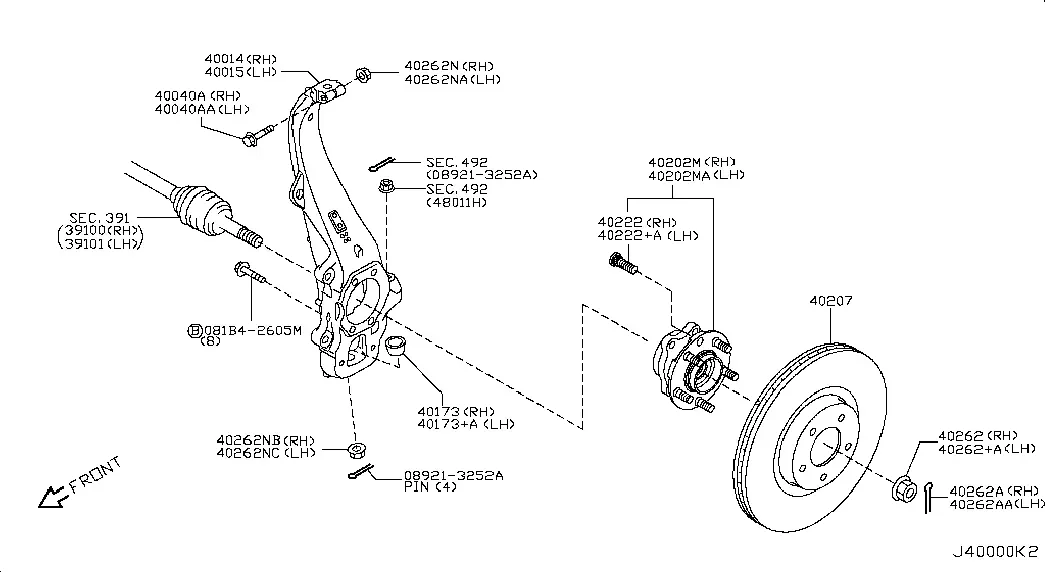 Front Axle diagram