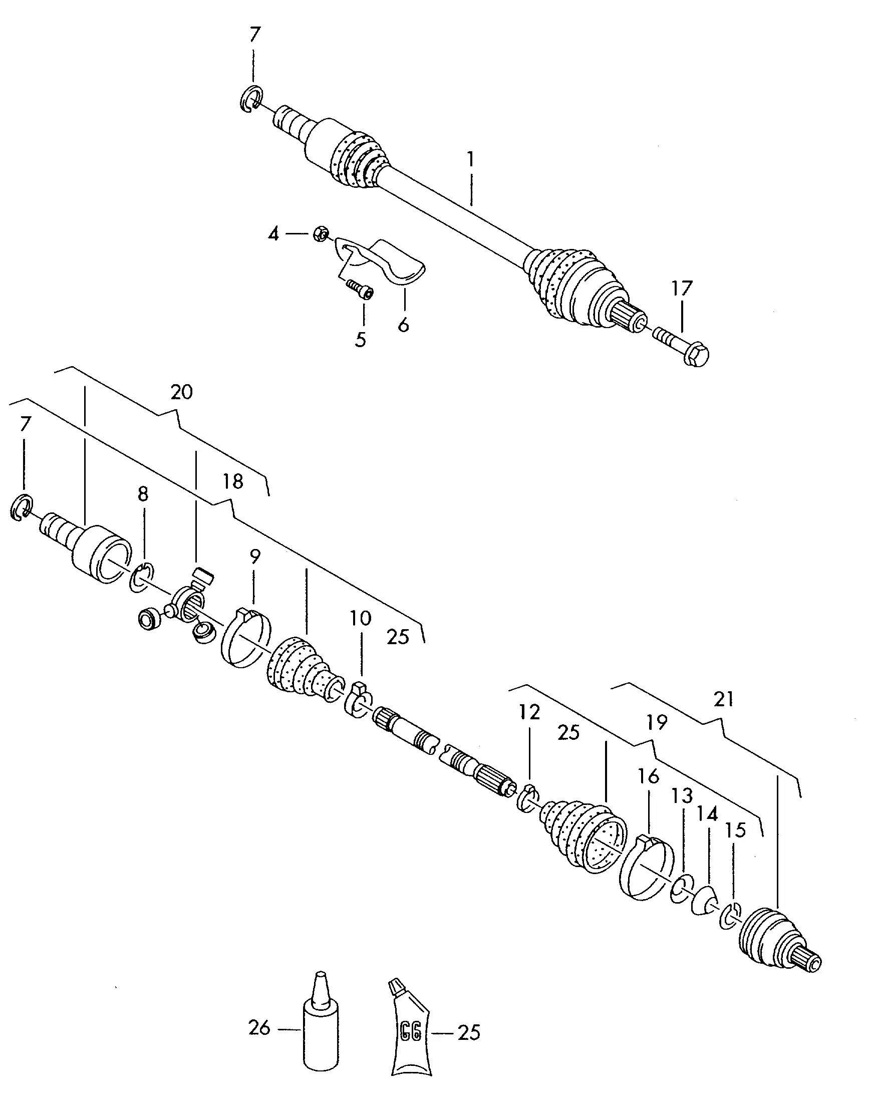 Front Drive Shaft diagram