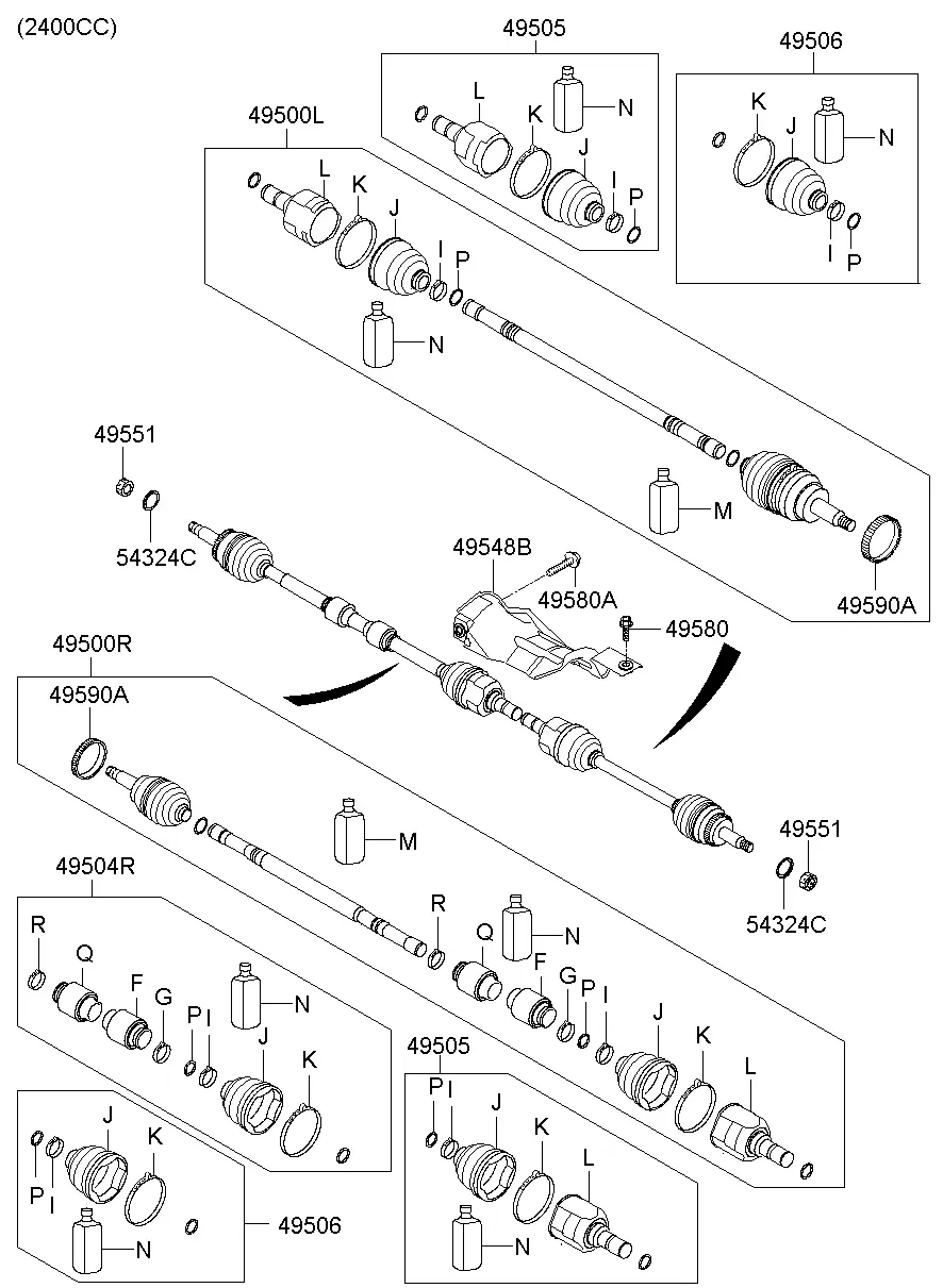 Front Drive Shaft diagram