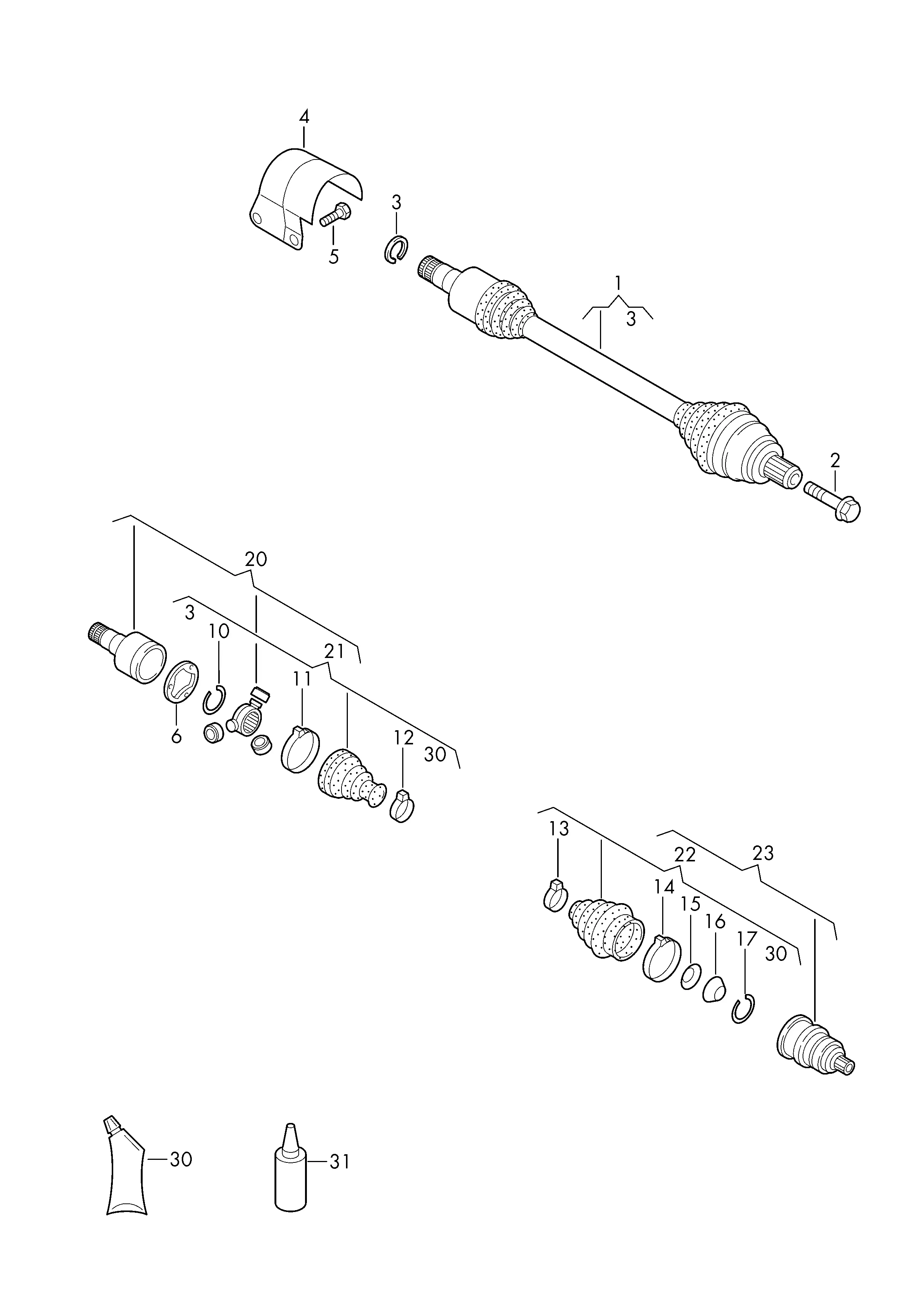 Front Drive Shaft diagram