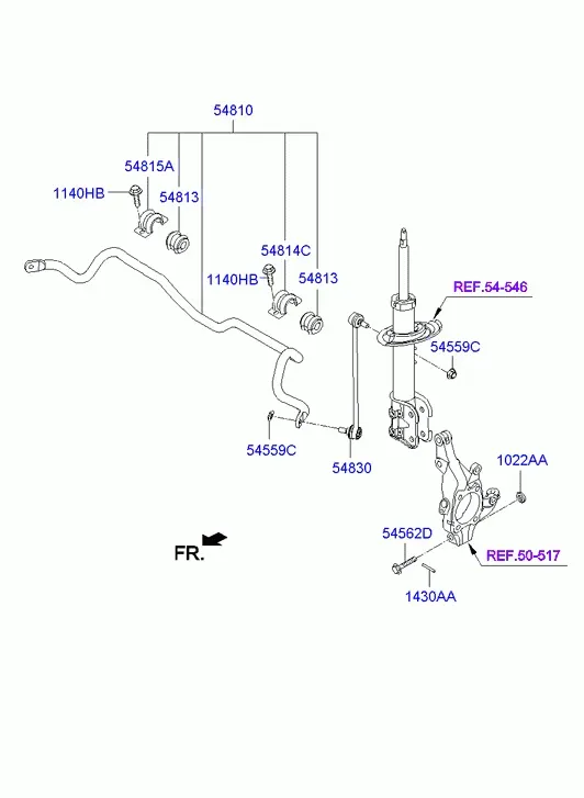 Front Stabilizer Bar diagram
