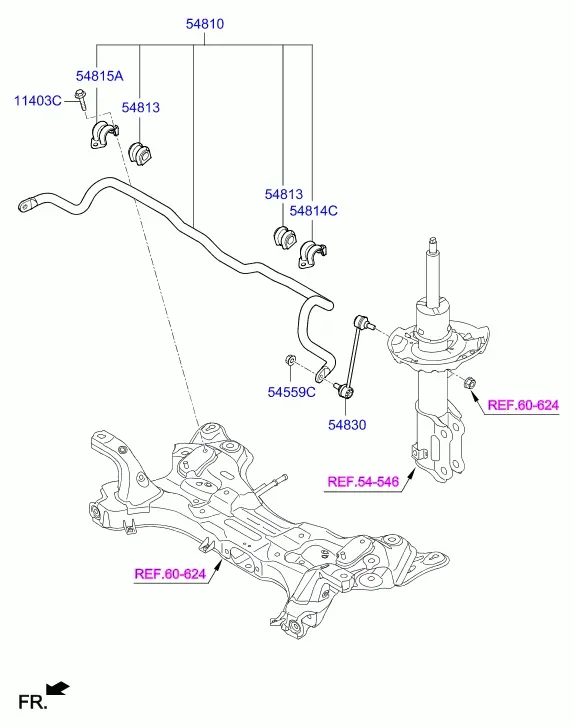 Front Stabilizer Bar diagram