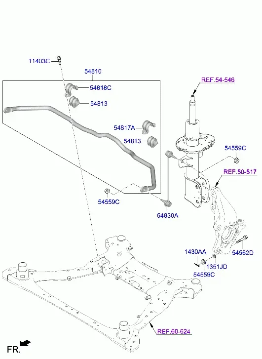 Front Stabilizer Bar diagram