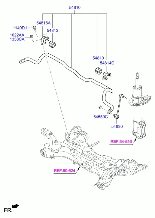 Front Stabilizer Bar diagram