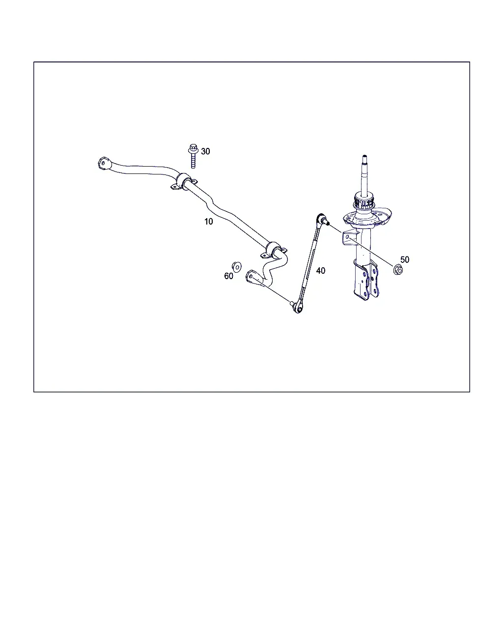 Передний стабилизатор поперечной устойчивости diagram