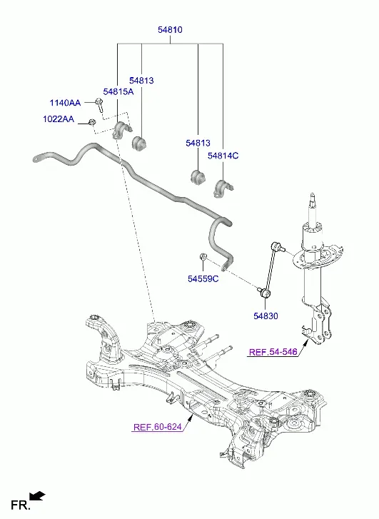 Front Stabilizer Bar diagram