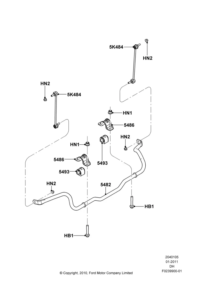 Front Stabilizer Bar diagram